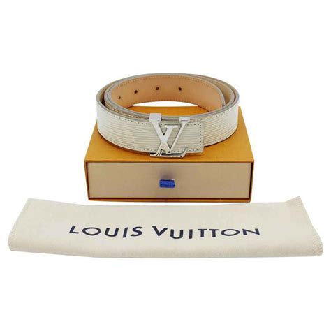 cream lv belt|Louis Vuitton Belt 95 .